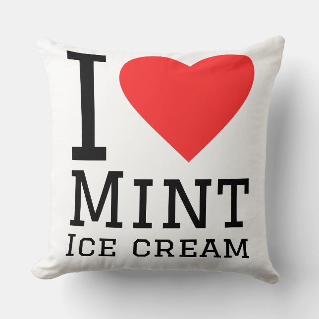 Almofada I love mint ice cream (Frente)