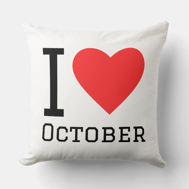 Almofada I love October (Frente)