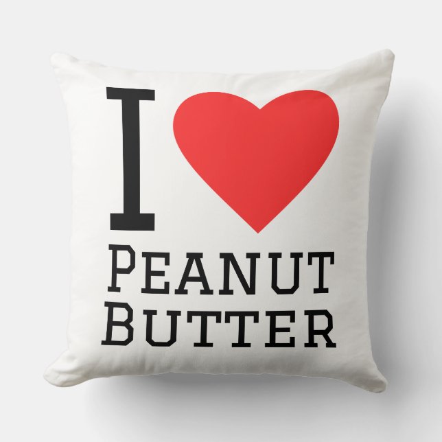 Almofada I love peanut butter (Frente)