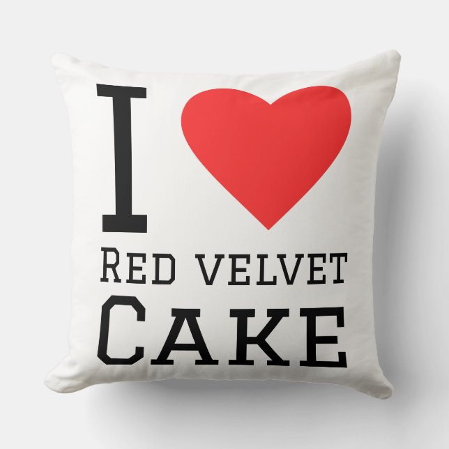 Almofada I love red velvet cake  (Frente)