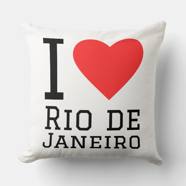 Almofada I love Rio de Janeiro  (Frente)