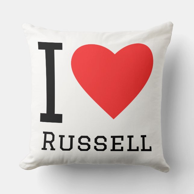 Almofada I love russell (Frente)