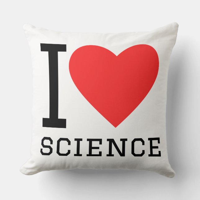 Almofada I love science (Frente)