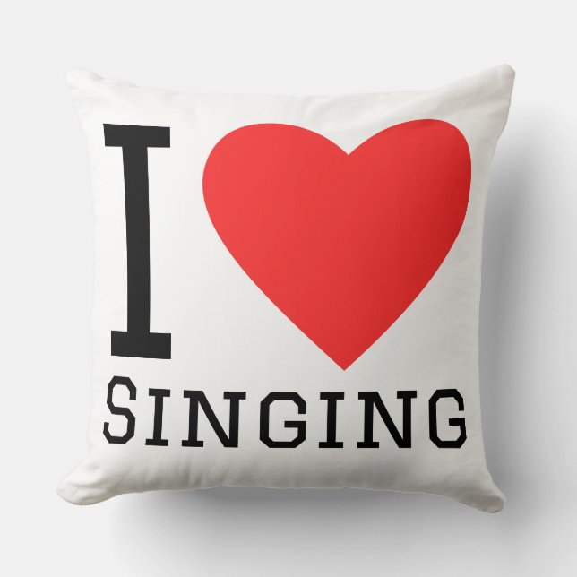 Almofada I love singing (Frente)