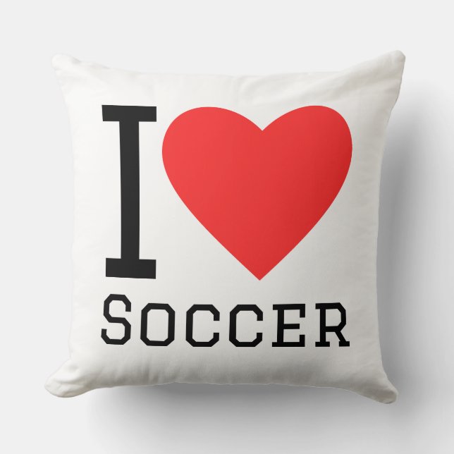 Almofada I love soccer (Frente)