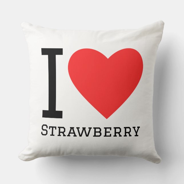 Almofada I love strawberry  (Frente)