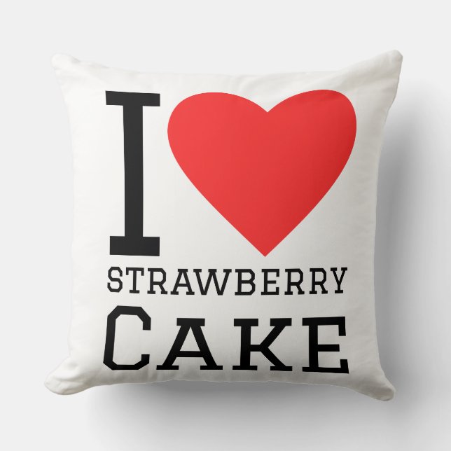 Almofada I love strawberry cake  (Frente)