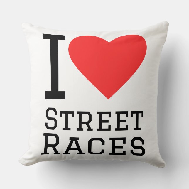 Almofada I love street races (Frente)
