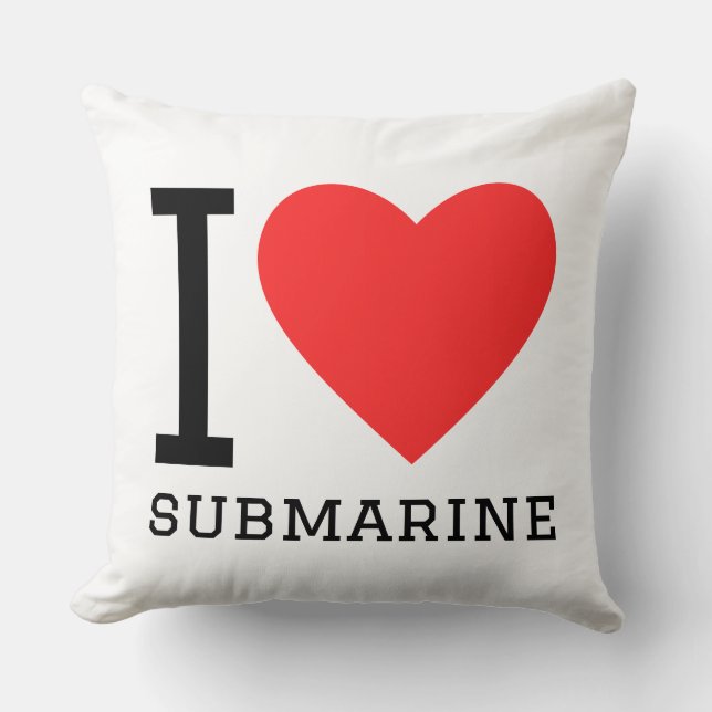 Almofada I love submarine (Frente)