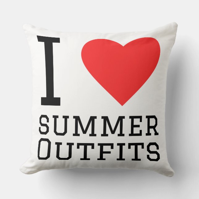 Almofada I love summer outfits (Frente)