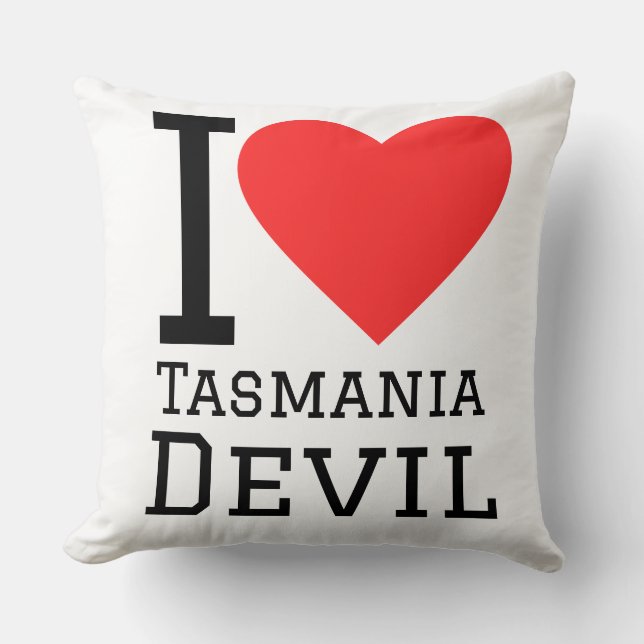 Almofada I love Tasmania devil  (Frente)