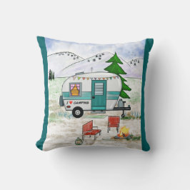 Almofada I Love To Camp Throw Pillow