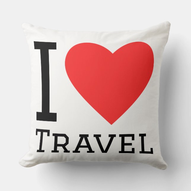 Almofada I love travel (Frente)