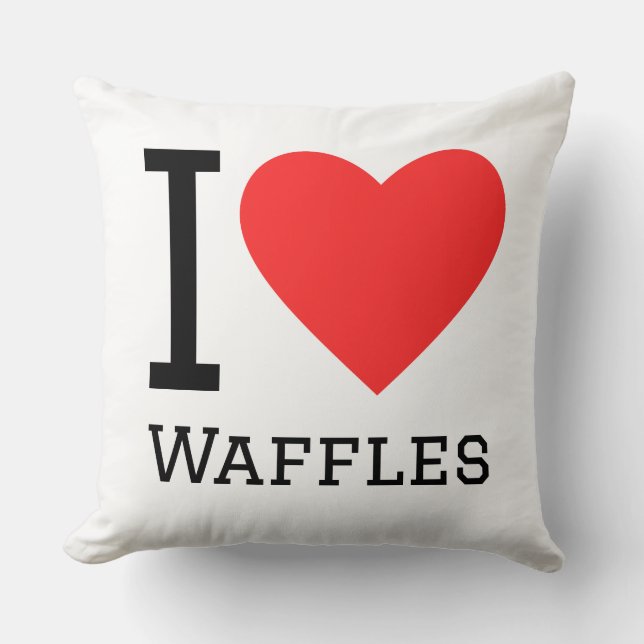 Almofada I love waffles (Frente)