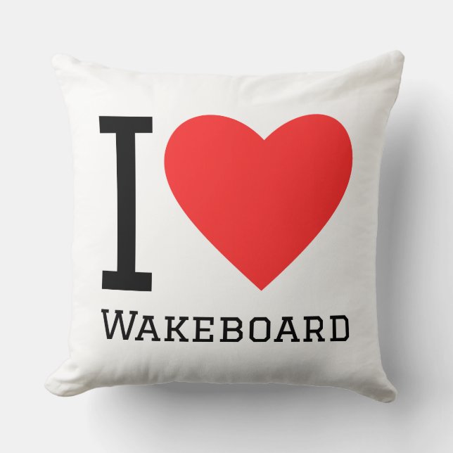 Almofada I love wakeboard (Frente)