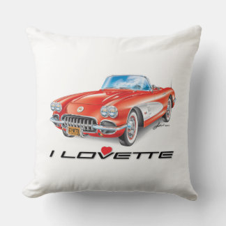 ALMOFADA I LOVETTE UNIQUE CAR DESIGN THROW PILLOW