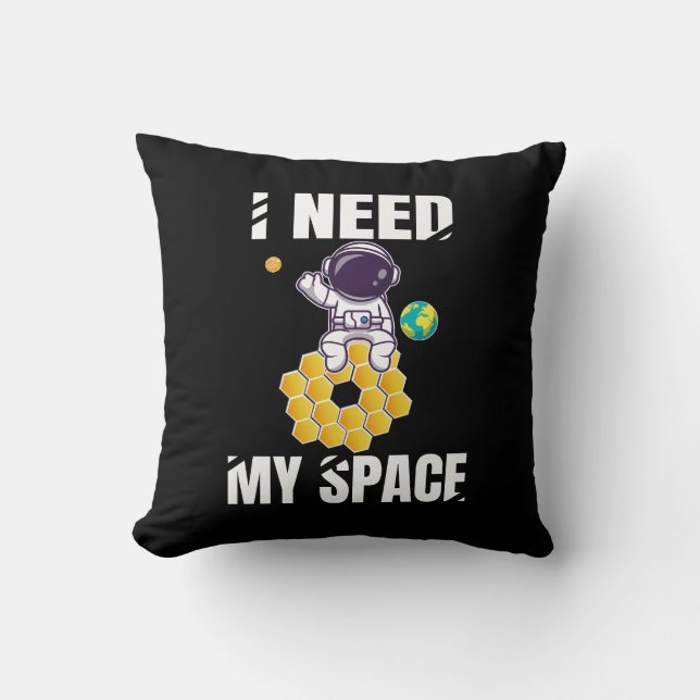 Almofada I Need My Space – Simpático astronauta espacial (Frente)