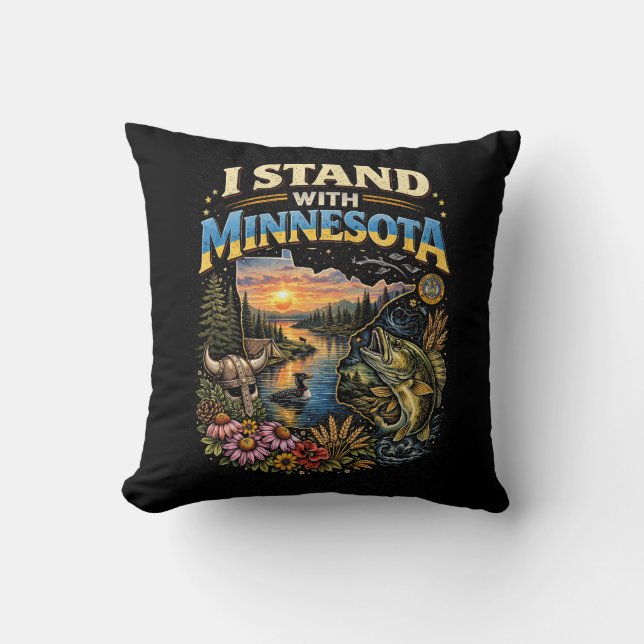 Almofada I Stand With Minnesota (Frente)