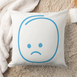 Almofada Ícone de Tristeza Minimalista