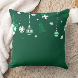 Almofada Ícones Clássicos de Natal – Travesseiro Verde de F