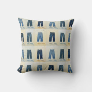 Almofada Ícones índios Painterly Denim Art Denimhead