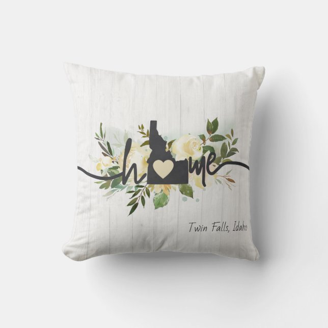 Almofada Idaho State Personalizou Sua Russa Cidade (Frente)