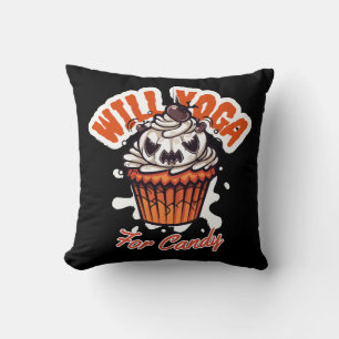 Almofada Ideia de Cupcake de Halloween para Yoga das Mães