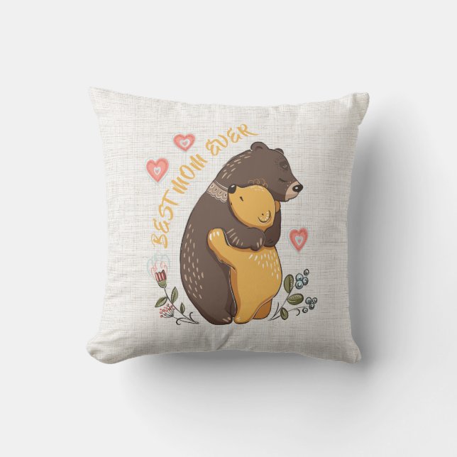 Almofada Ideia de presente de dia de as mães adorável, a me (Frente)