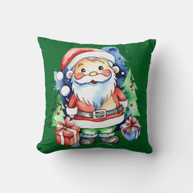 Almofada Ideias de presentes do Papai Noel (Frente)