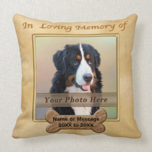 Almofada Ideias memoráveis personalizadas do CÃO, 2 fotos