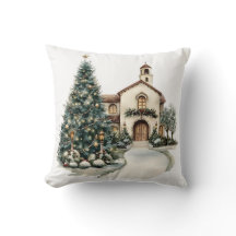 Igreja e Árvore de Natal Aconchegantes