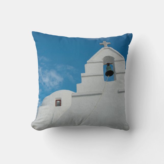 Almofada Igreja típica caiada de branco (Frente)