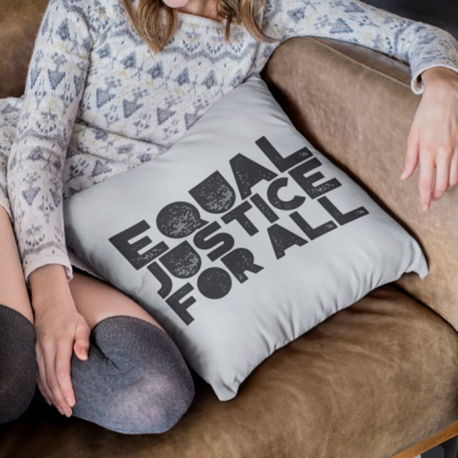 Almofada Igualdade De Justiça Para Todos - Travesseiro deco (Criador carregado)