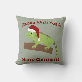 Almofada Iguana Deseje A Você Um Feliz Natal