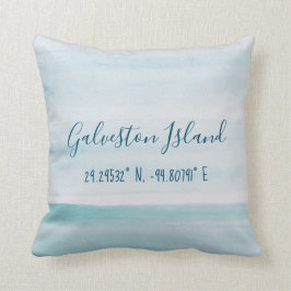 Almofada Ilha Galveston Latitude e Longitude