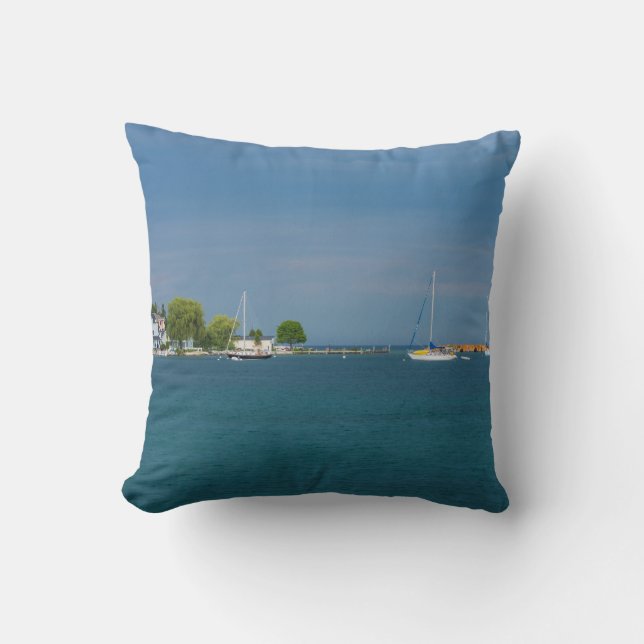 Almofada Ilha Harbour Mackinac (Frente)