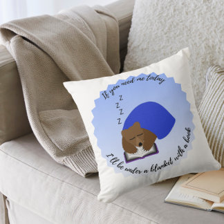 Almofada I'll be under a blanket with a book