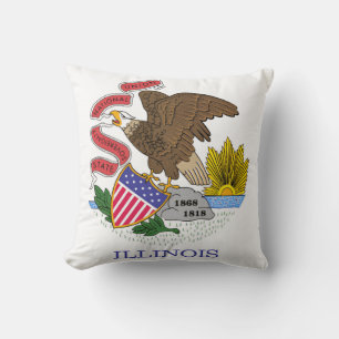 Almofada Illinois Flag