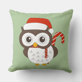 Almofada illusima Mr Owl Luz de Natal Verde