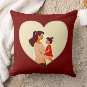 Almofada Illustration of the love between mother and daught