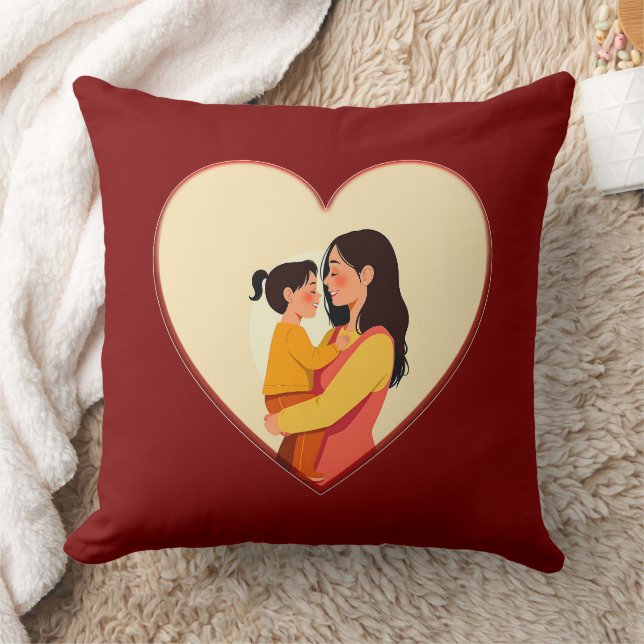 Almofada Illustration of the love between mother and daught (Cobertor)
