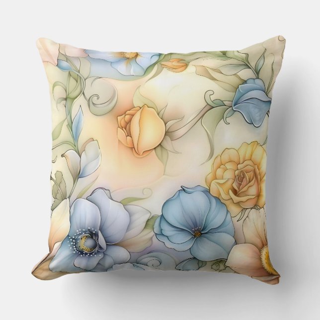 Almofada Iluminação Petal Whimsical Botânica (Frente)