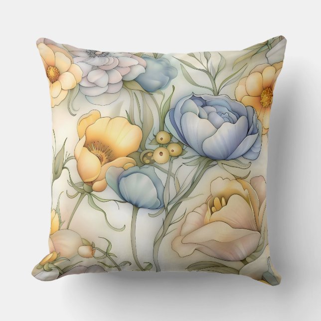 Almofada Iluminação Petal Whimsical Botânica (Frente)