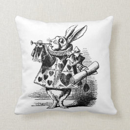 Almofada Ilustração Alice do vintage do travesseiro no país