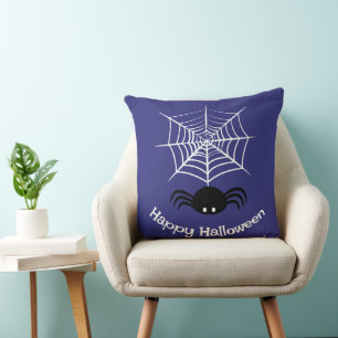 Almofada Ilustração Assustadora de Aranha de Halloween