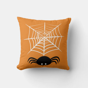 Almofada Ilustração Assustadora de Aranha de Halloween