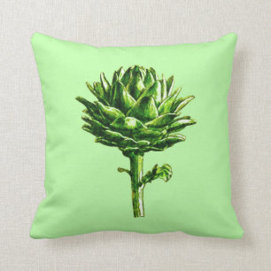 Almofada Ilustração Botânica Vintage, Artichoke