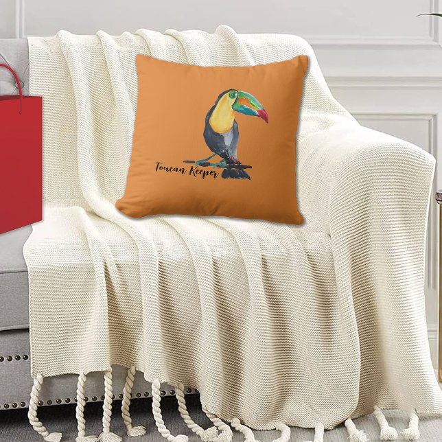 Almofada Ilustração de Aquarela do Detentor de Toques (Criador carregado)