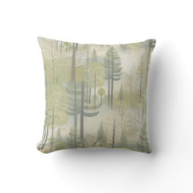 Ilustração de arte de pinheiros no estilo moderno