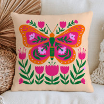 Ilustração de Borboleta Floral Cottagecore Colorid
